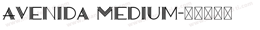 Avenida Medium字体转换